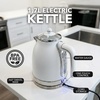 image:imageOVENTE 17L Stainless Steel Electric Kettle 1500W Power Silver KS777SWhite