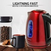 image:imageOVENTE 17L Stainless Steel Electric Kettle for Tea or Coffee Beige KS96BGRed KS96