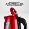 image:imageOVENTE 17L Stainless Steel Electric Kettle for Tea or Coffee Beige KS96BGRed KS96