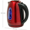 image:imageOVENTE 17L Stainless Steel Electric Kettle for Tea or Coffee Beige KS96BGRed KS96