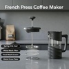 image:imageOVENTE 20oz French Press Coffee Maker with 4Level Filtration Black FPW20B12 Ounce