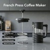 image:imageOVENTE 20oz French Press Coffee Maker with 4Level Filtration Black FPW20B20 Ounce
