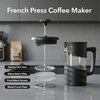 image:imageOVENTE 20oz French Press Coffee Maker with 4Level Filtration Black FPW20B34 Ounce