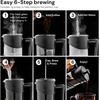image:imageOVENTE 20oz French Press Coffee Maker with 4Level Filtration Black FPW20B34 Ounce