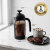 image:imageOVENTE 34oz French Press Coffee Maker with 4Level Filtration Black FPB34B12 Ounce