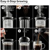 image:imageOVENTE 34oz French Press Coffee Maker with 4Level Filtration Black FPB34B20 Ounce