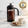image:imageOVENTE 34oz French Press Coffee Maker with 4Level Filtration Black FPB34B34 Ounce