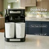 image:imageOVENTE Dual Drip Coffee Maker with Easy OnOff Switch Black CMDD2MB