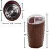 image:imageOVENTE Electric Coffee Grinder with One Touch PushButton Maroon CG225MBrown