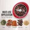 image:imageOVENTE Electric Coffee Grinder with One Touch PushButton Maroon CG225MKG516R  CG225M