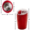 image:imageOVENTE Electric Coffee Grinder with One Touch PushButton Maroon CG225MKG516R  CG225M