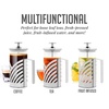 image:imageOVENTE French Press Coffee Maker 12oz with 4 Filters System Silver FSD12P12 Ounce