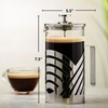 image:imageOVENTE French Press Coffee Maker 12oz with 4 Filters System Silver FSD12P20 Ounce