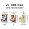 image:imageOVENTE French Press Coffee Maker 12oz with 4 Filters System Silver FSD12P20 Ounce