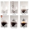 image:imageOVENTE French Press Coffee Maker 12oz with 4 Filters System Silver FSD12P20 Ounce