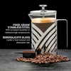 image:imageOVENTE French Press Coffee Maker 12oz with 4 Filters System Silver FSD12P20 Ounce