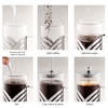 image:imageOVENTE French Press Coffee Maker 12oz with 4 Filters System Silver FSD12P27 Ounce