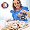 image:imageOVENTE French Press Coffee Maker 12oz with 4 Filters System Silver FSD12P27 Ounce