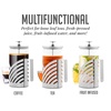 image:imageOVENTE French Press Coffee Maker 12oz with 4 Filters System Silver FSD12P34 Ounce