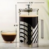 image:imageOVENTE French Press Coffee Maker 12oz with 4 Filters System Silver FSD12P34 Ounce