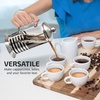 image:imageOVENTE French Press Coffee Maker 20oz with 4 Filters System Silver FSH20S12 Ounce