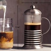 image:imageOVENTE French Press Coffee Maker 20oz with 4 Filters System Silver FSH20S12 Ounce