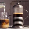 image:imageOVENTE French Press Coffee Maker 20oz with 4 Filters System Silver FSH20S20 Ounce