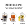 image:imageOVENTE French Press Coffee Maker 20oz with 4 Filters System Silver FSH20S34 Ounce