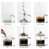 image:imageOVENTE French Press Coffee Maker 20oz with 4 Filters System Silver FSH20S34 Ounce