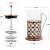 image:imageOVENTE French Press Coffee Maker 27oz with 4 Filters System Copper FSW27C34 Oz