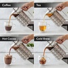 image:imageOVENTE French Press Coffee Maker 34oz with 4 Filters System Silver FSS34P27 Ounce