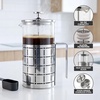 image:imageOVENTE French Press Coffee Maker 34oz with 4 Filters System Silver FSS34P34 Ounce