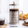 image:imageOVENTE French Press Coffee Maker 34oz with 4 Filters System Silver FSS34P34 Ounce