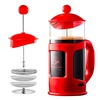 image:imageOVENTE French Press Coffee Maker 34oz with 4Level Filtration Black FPT34BRed