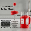 image:imageOVENTE French Press Coffee Maker 34oz with 4Level Filtration Black FPT34BRed