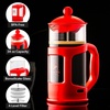 image:imageOVENTE French Press Coffee Maker 34oz with 4Level Filtration Black FPT34BRed