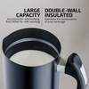 image:imageOVENTE Milk Frother Steamer and Warmer with Auto Shutoff White FR1208WBlack