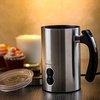 image:imageOVENTE Milk Frother Steamer and Warmer with Auto Shutoff White FR1208WSilver