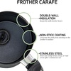 image:imageOVENTE Milk Frother Steamer and Warmer with Auto Shutoff White FR1208WSilver