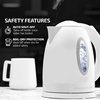 image:imageOvente 17L Electric Kettles  Fast Boiling Water Heater and Warmer for Tea and Coffee Pot in White and GreenWhite