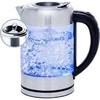 image:imageOVENTE 17L Glass Electric Kettle Water Boiler Silver KG612SBrushed Silver
