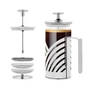 image:imageOVENTE French Press Coffee Maker 12oz with 4 Filters System Silver FSD12P12 Ounce