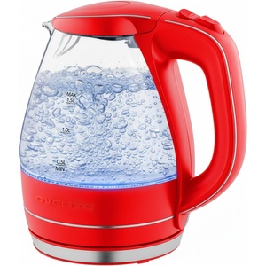 image:imageOVENTE 15L Glass Electric Kettle Water Boiler Pink KG83FRed