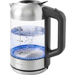image:imageOVENTE 17L Glass Electric Kettle Water Boiler Silver KG612SSilver
