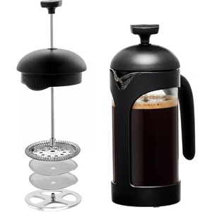 image:imageOVENTE 34oz French Press Coffee Maker with 4Level Filtration Black FPB34B12 Ounce