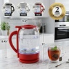 image:imageOVENTE 15L Glass Electric Kettle Water Boiler White KG516WRed