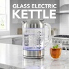 image:imageOVENTE 17L Double Wall Glass Electric Kettle Water Boiler Silver KG912SBrushed Silver