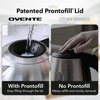 image:imageOVENTE 17L Double Wall Glass Electric Kettle Water Boiler Silver KG912SBrushed Silver