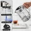 image:imageOVENTE 17L Double Wall Glass Electric Kettle Water Boiler Silver KG912SSilver