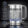 image:imageOVENTE 17L Double Wall Glass Electric Kettle Water Boiler Silver KG912SSilver